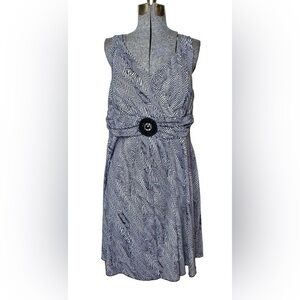 Voir Voir Strappy Zebra Print High Waist Dress